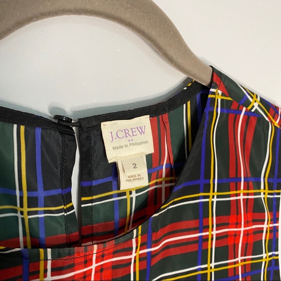J.Crew tartan ruffle top - Picture 2 of 5